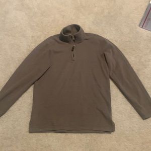 Eddie Bauer Small Brown Quarter-Zip Sweater